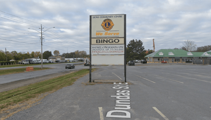 Belleville Lions Bingo Hall outside