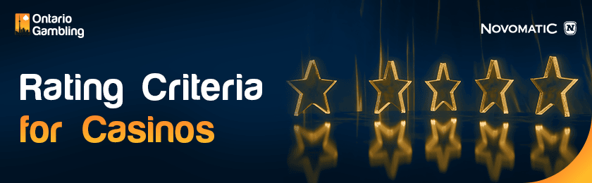 A few golden stars for rating criteria of casinos