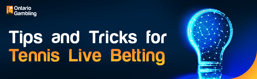 A glowing Idea bulb for tips and tricks for Tennis live betting