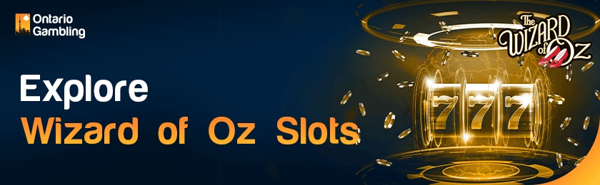 A casino reel with some casino chips for exploring Wizard of Oz Slot